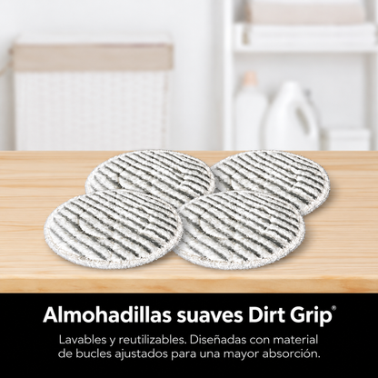 Mopa a Vapor con Cepillos Giratorios | Limpieza Profunda de Pisos
