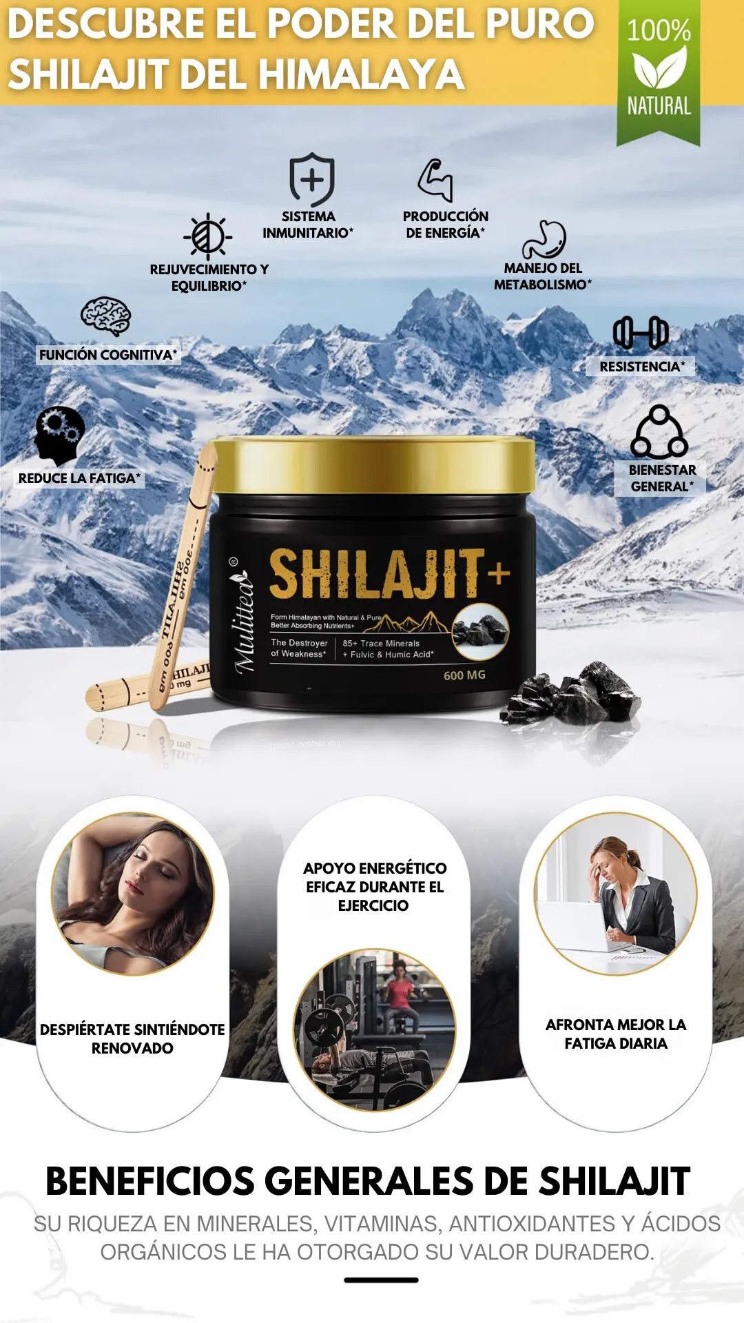 Shilajit - Puro del Himalaya