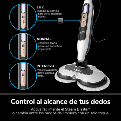 Mopa a Vapor con Cepillos Giratorios | Limpieza Profunda de Pisos