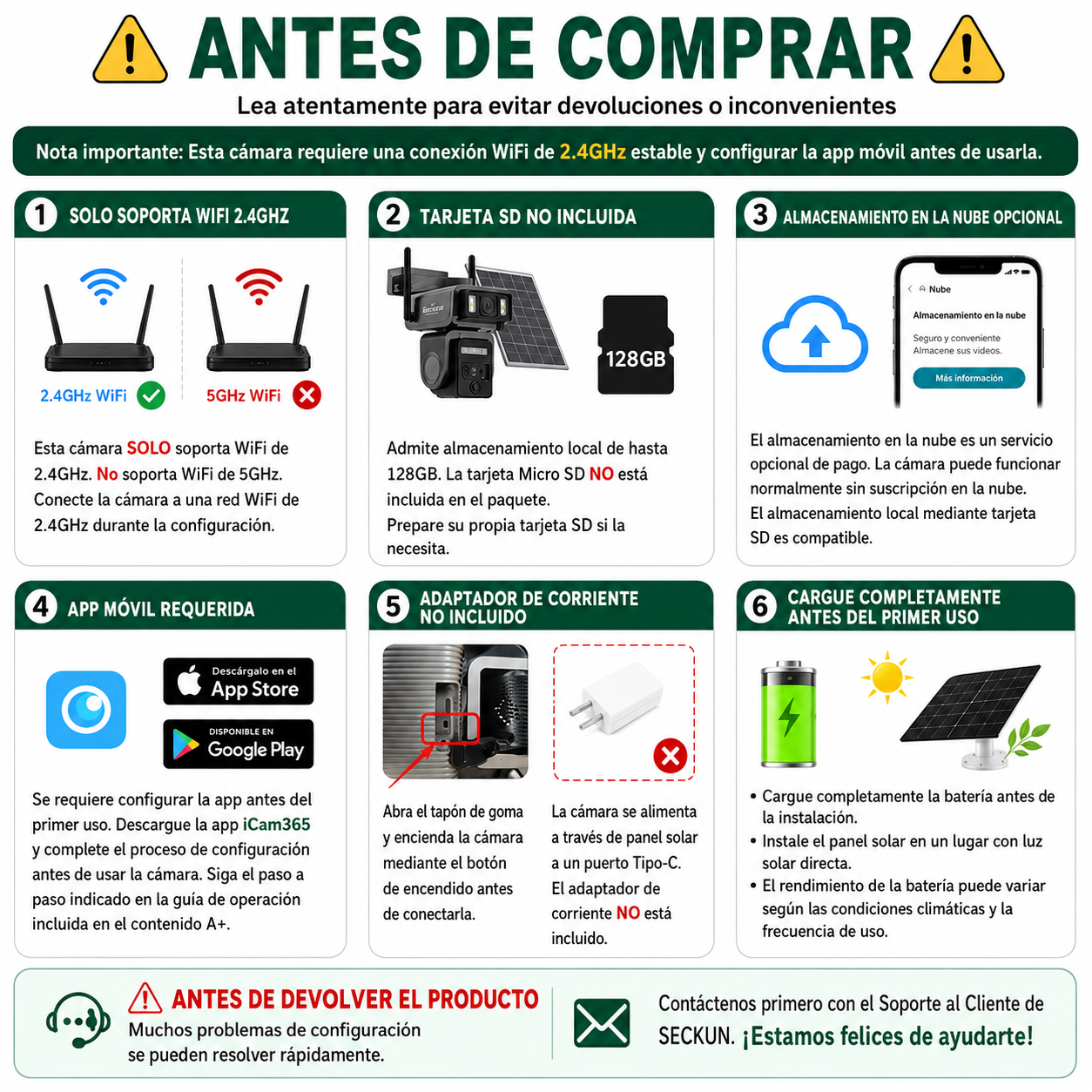 Cámara de Seguridad Solar WiFi con Doble Lente | Vigilancia 2K Inteligente 360°