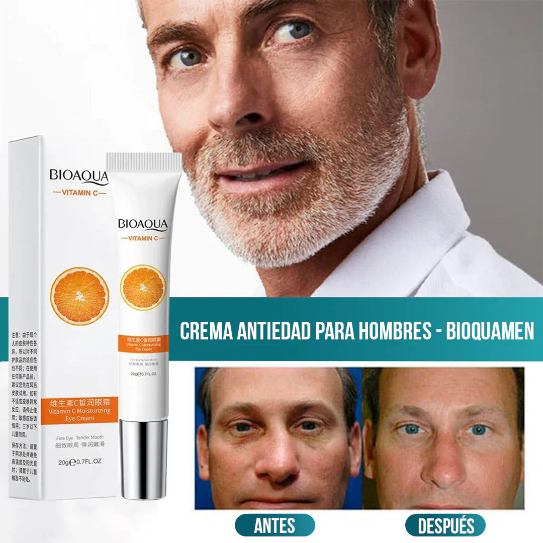 Serum Antiedad para Hombres - BioquaMen [Vitamina C + ácido Hialurônico]