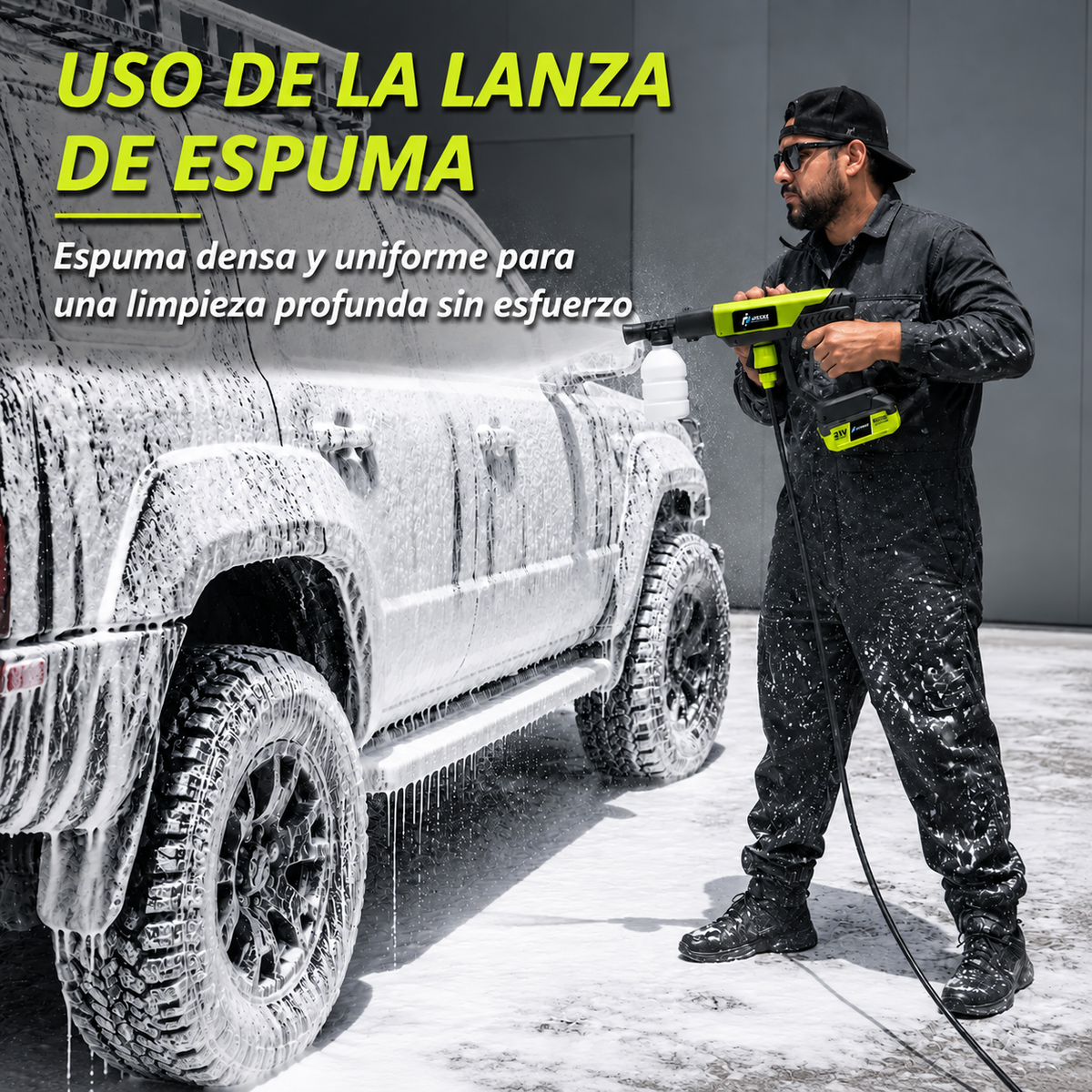 Hidrolavadora Inalámbrica Portátil | Limpieza Potente para Auto y Hogar
