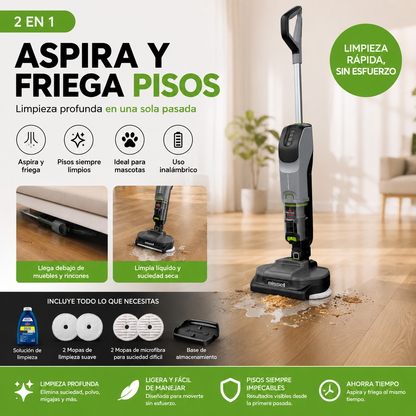Aspiradora y Mopa 2 en 1 | Aspira y Friega Pisos