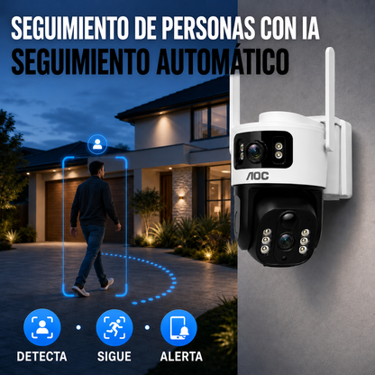 Cámara de seguridad digital solar LTE 4G para exteriores AOC