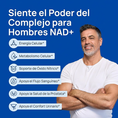 NAD+ para Hombres | Más Energía, Resistencia y Salud Masculina