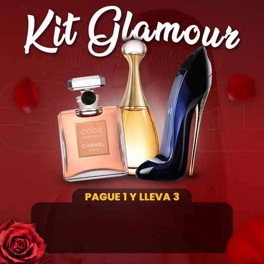 Kit Glamour perfumes importados (Paga 1 lleva 3)