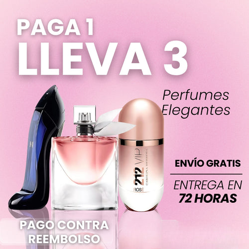 COMPRE 1 OBTÉN 3|KIT 3 Perfumes Importados| SOLO HOY ®