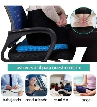 COJÍN PARA ASIENTO DE GEL EVITA FATIGA